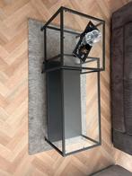 Glazen salon tafel met eventueel kleed, Ophalen, Gebruikt, 100 tot 150 cm, 50 tot 100 cm