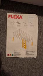 Flexa bed poten en trap whitewash 2x, Ophalen, 85 tot 100 cm, Gebruikt, Hoogslaper of Stapelbed