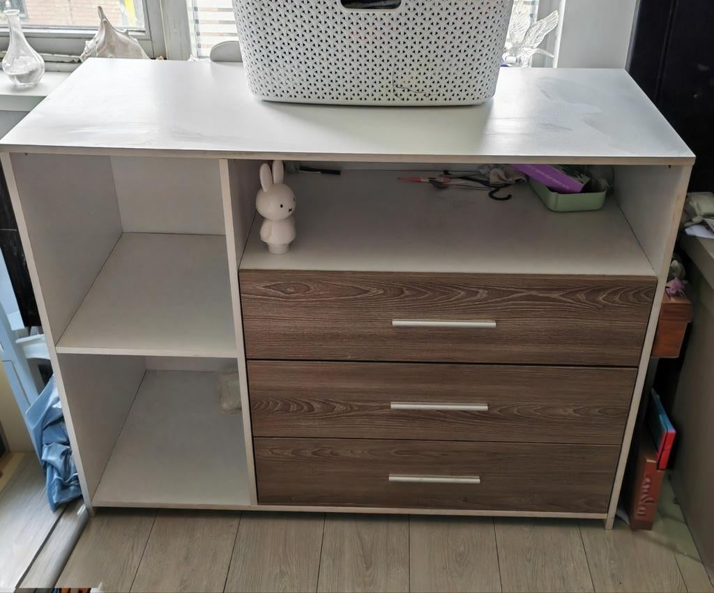Complete Kinderkamer Set - Ledikant, Kledingkast, Commode, Kinderen en Baby's, Kinderkamer | Complete kinderkamers, Ophalen of Verzenden