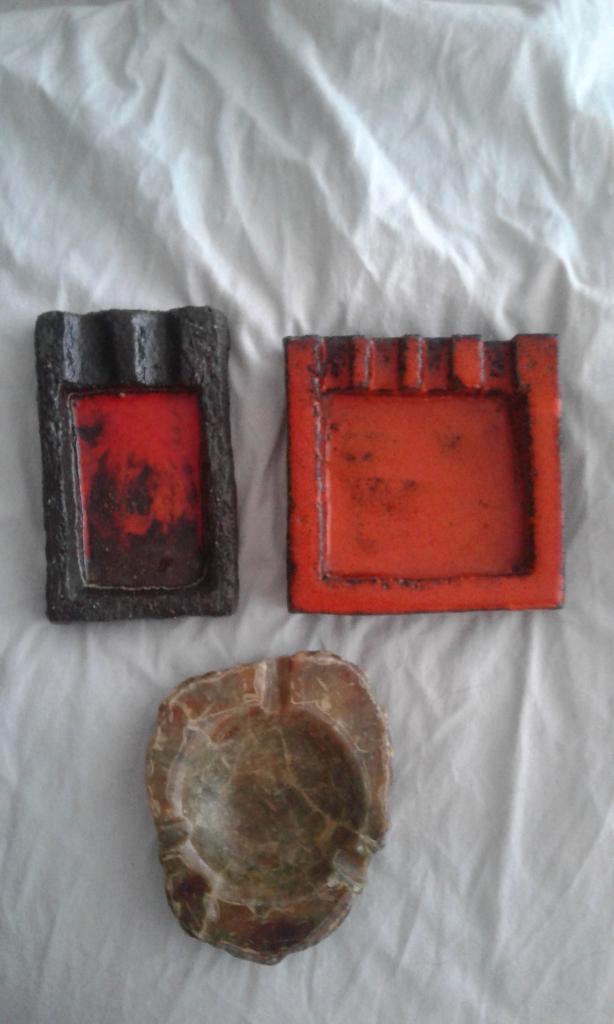 Asbak retro vintage 3x, Verzamelen, Retro, Huis en Inrichting, Ophalen