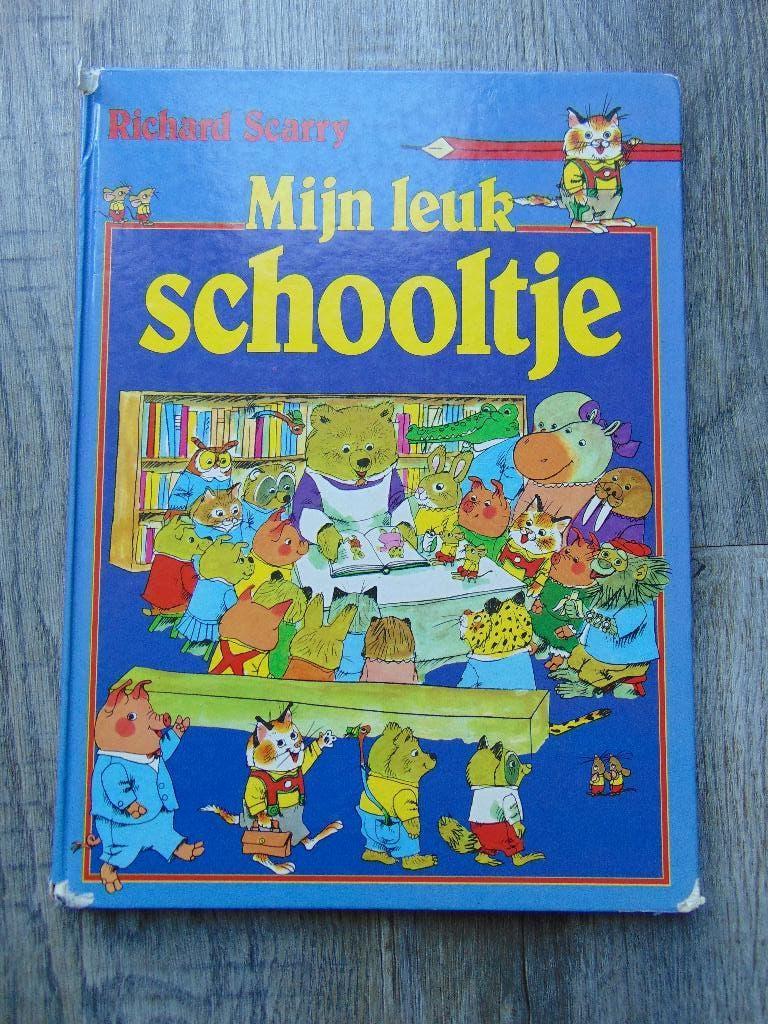 Mijn leuk Schooltje - hardcover boek 1969 Richard Scarry, Boeken, Gelezen, Fictie algemeen, Ophalen of Verzenden, Richard Scarry