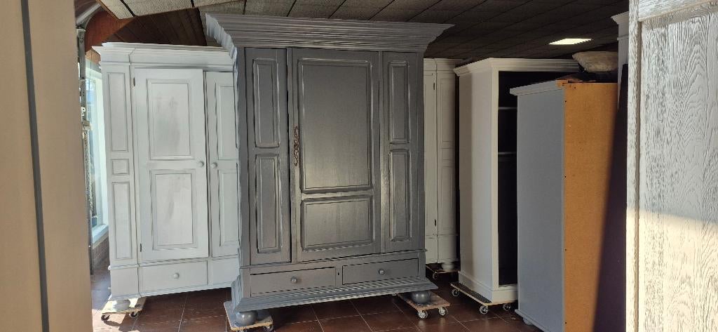 Brocante buffetkasten eiken vintage kamerkasten, broodkasten, Huis en Inrichting, Kasten | Buffetkasten, 200 cm of meer, Ophalen of Verzenden