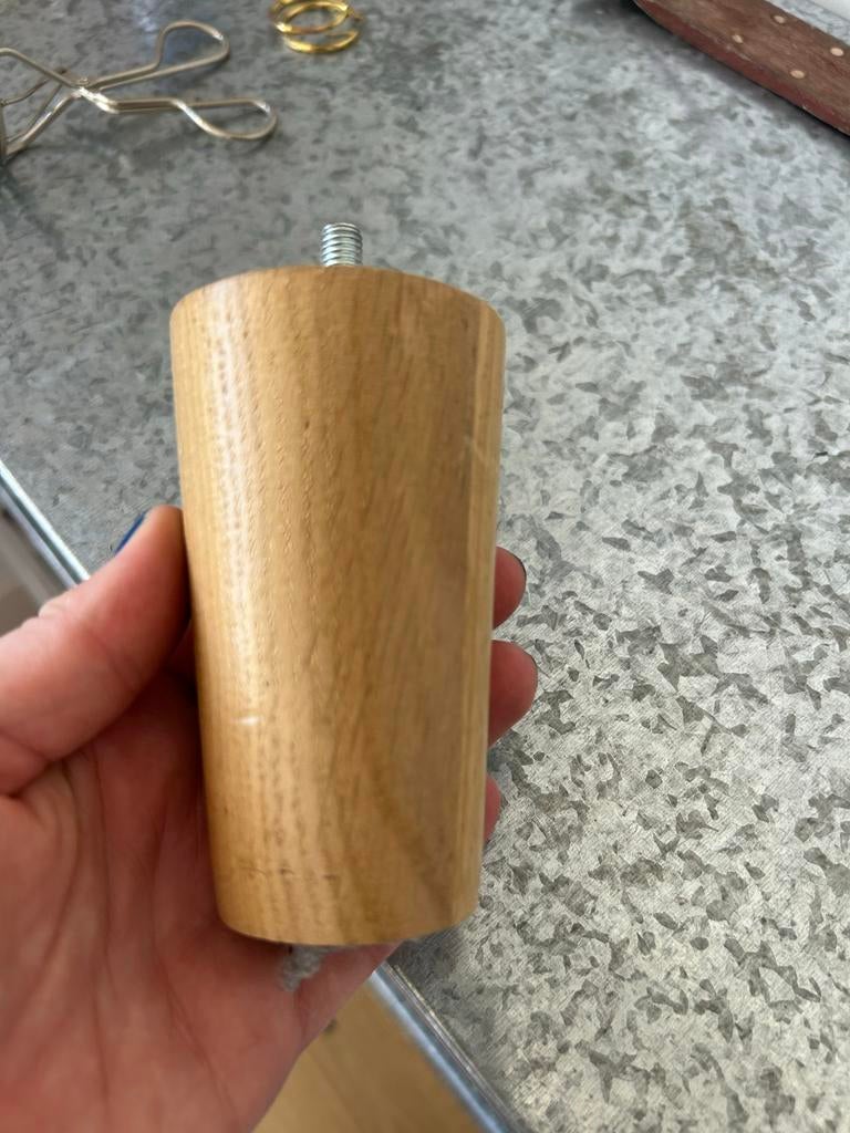 IKEA BRYNILEN Meubelpoot 8x - Hout - bedpoten 10cm, Ophalen, Gebruikt