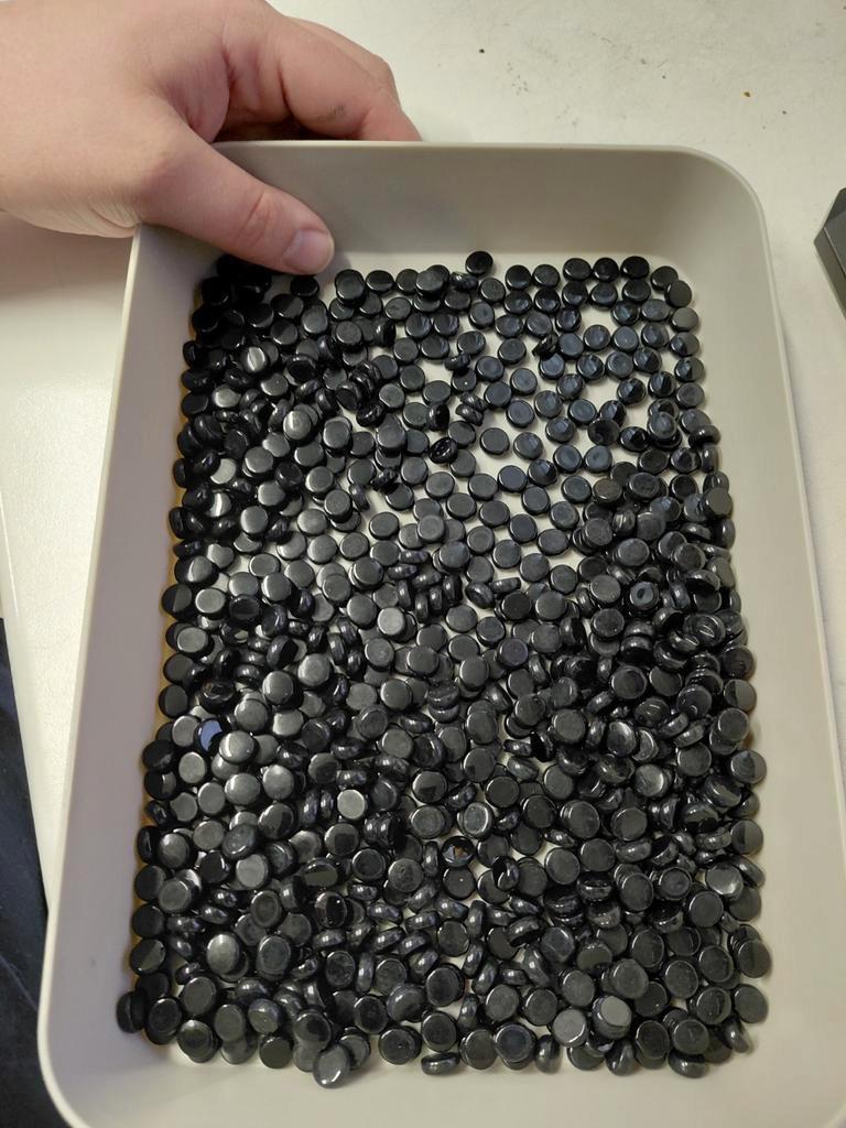 Lot met onyx schijfjes, Ophalen of Verzenden