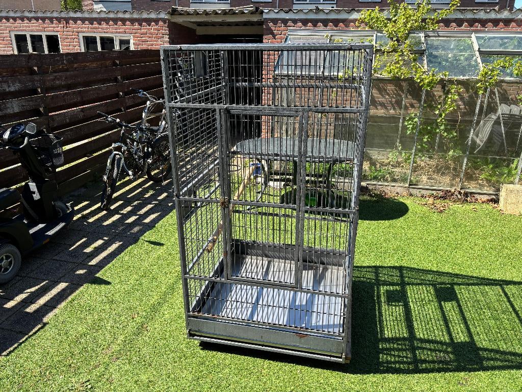 Ara Kooi GROTE, Ophalen, Gebruikt, Metaal, Vogelkooi