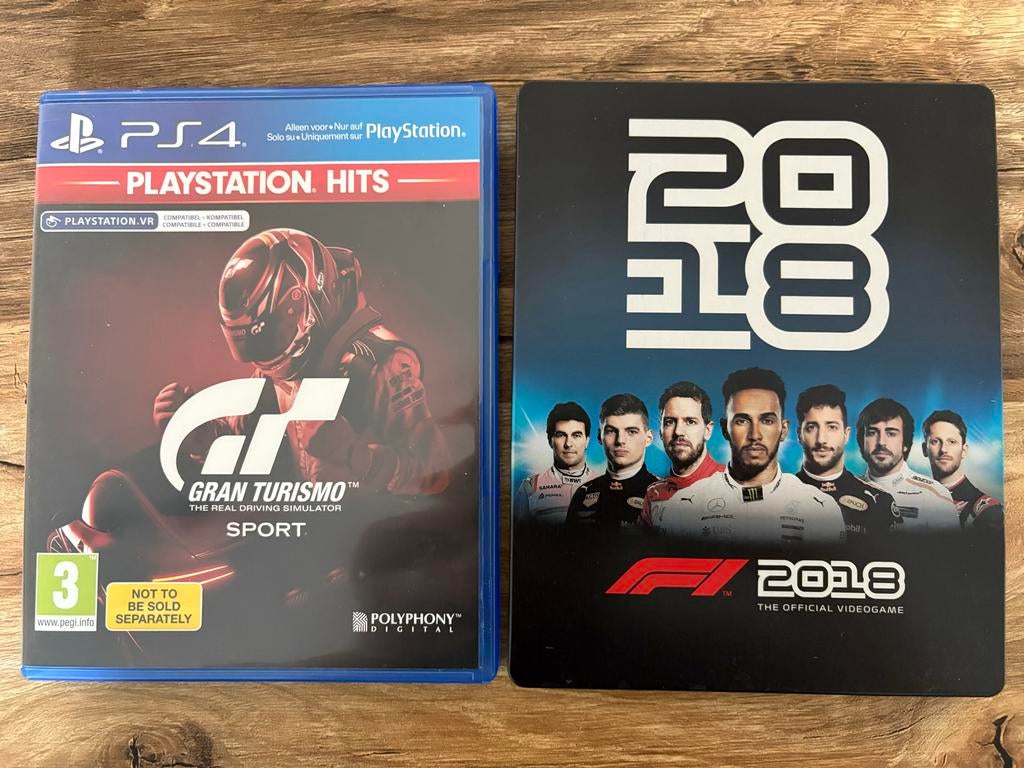 2 PlayStation 4 race spellen: Gran Turismo Sport & F1 2018, Ophalen, Online, 1 speler, Racen en Vliegen