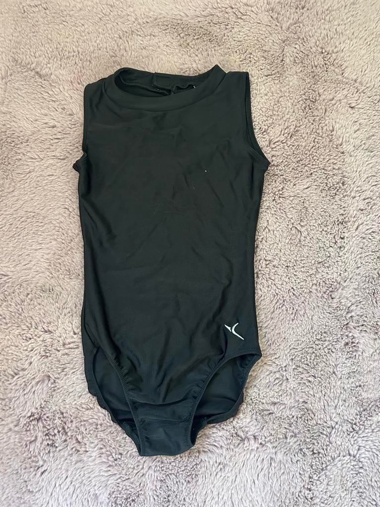 Zwart turnpakje maat 134-140, Zwart, Zo goed als nieuw, Turnpak(je), Kindermaat 122 t/m 140