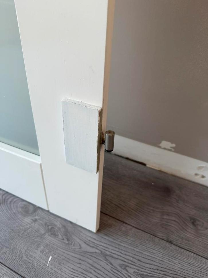 Opdekdeur, Doe-het-zelf en Verbouw, Deuren en Horren, Zo goed als nieuw, Binnendeur, 200 tot 215 cm, Hout, Ophalen