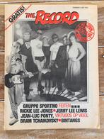 Muziekkrant THE RECORD Rickie Lee Jones BINTANGS Blackfoot, Ophalen of Verzenden, Muziek, Film of Tv