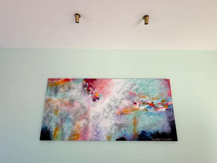 Schilderij Esther Gemser 70x150, Antiek en Kunst, Kunst | Schilderijen | Abstract, Ophalen