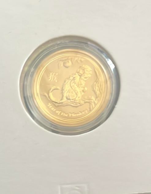 Mooie gouden lunar munt 2016 1/10oz, Ophalen of Verzenden
