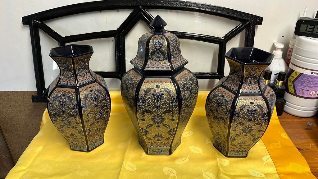 Prachtig Kaststel Italiaanse vazen, Antiek en Kunst, Ophalen of Verzenden