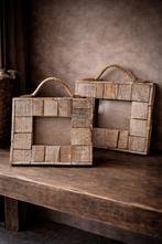 Riviera Maison Set van 2 rustieke fotolijsten met touw, Ophalen of Verzenden, Gebruikt