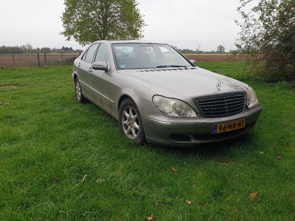 Mercedes-Benz S-Klasse 3.2 CDI S320 AUT 2004 Grijs, Auto's, Achterwielaandrijving, Zwart, 3222 cc, Diesel