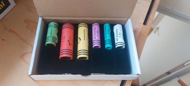 Muntrollen gulden 2001, Postzegels en Munten, Munten | Nederland, Ophalen of Verzenden