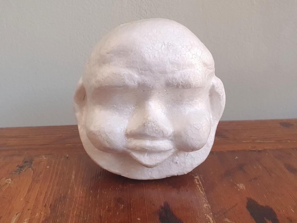 Polystyrene, piepschuim hoofd/ kerstmanhoofd, 11 cm, Ophalen of Verzenden, Nieuw, Knutselmateriaal