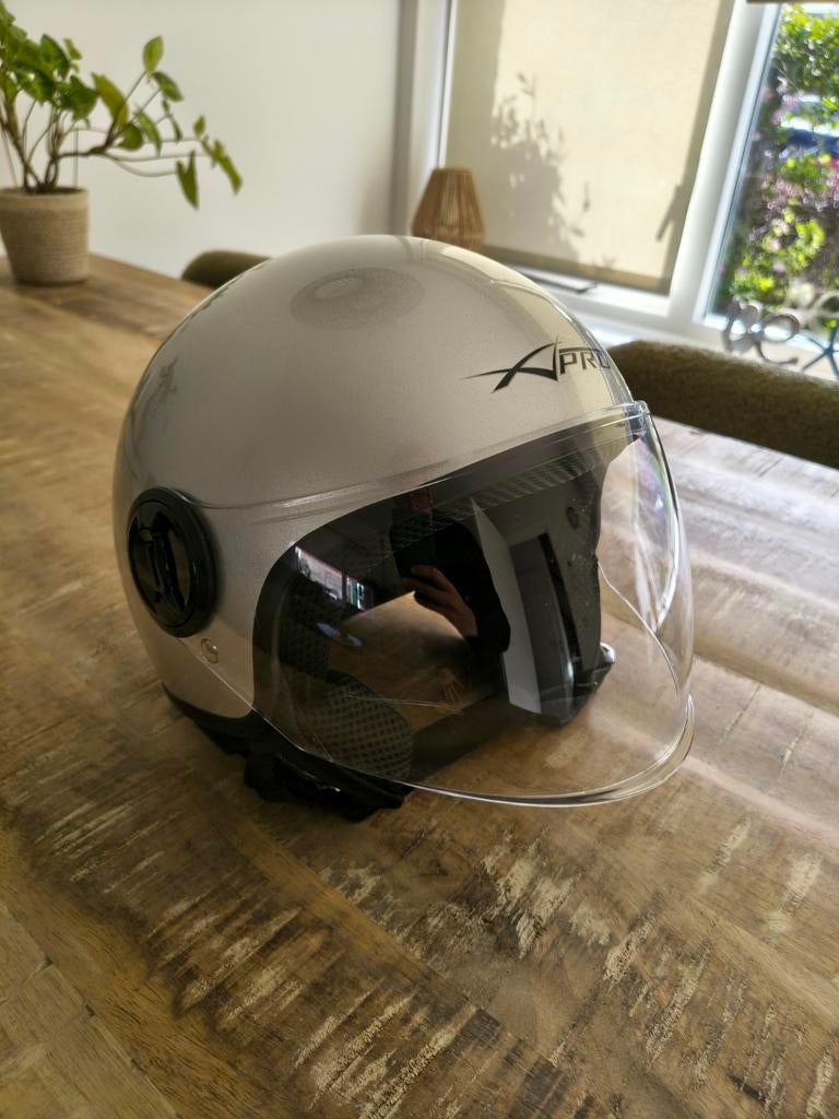 X-PRO scooter motor helm jethelm maat S, Fietsen en Brommers, Brommerhelmen, Ophalen of Verzenden, Zo goed als nieuw, Small