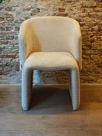 Teddy boucle fauteuil wit NIEUW - Loungechair, Ophalen of Verzenden, Nieuw, 75 tot 100 cm, 50 tot 75 cm
