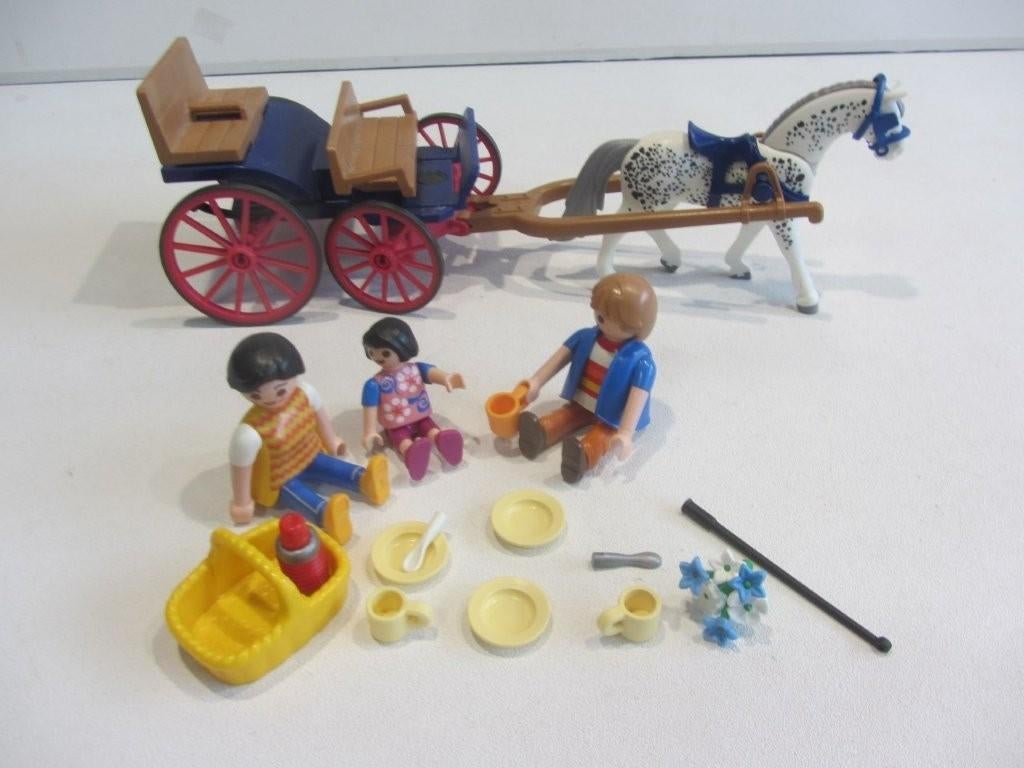 Playmobil Paardenkoets met familie – 5226, Kinderen en Baby's, Speelgoed | Playmobil, Ophalen of Verzenden, Gebruikt, Los playmobil