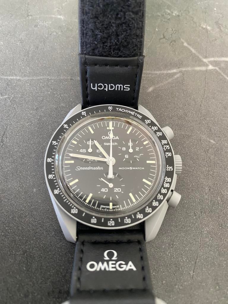 Omega swatch Moonswatch, Sieraden, Tassen en Uiterlijk, Ophalen of Verzenden, Zo goed als nieuw, Kunststof, Omega