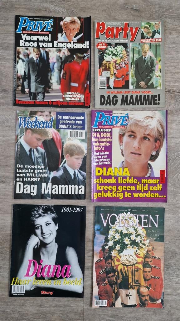 Diana Herdenkingsmagazines - Privé, Weekend, Party, Vorsten, Verzamelen, Ophalen of Verzenden, 1980 tot heden, Buitenland, Tijdschrift