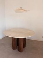 Eleonora Xanni Eettafel - Marmer & Mangohout - Rond, Ophalen, 50 tot 100 cm, 100 tot 150 cm, Rond