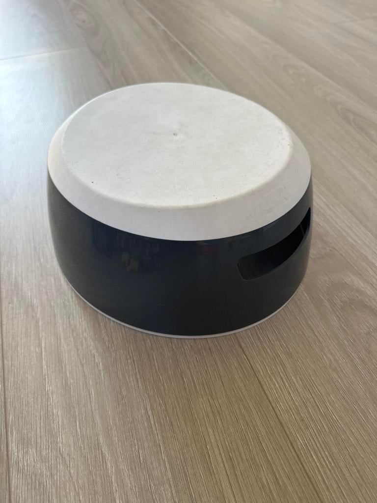 Luma Stabiele kruk/voetenbankje grijs/wit, Ophalen of Verzenden, Gebruikt, Kunststof