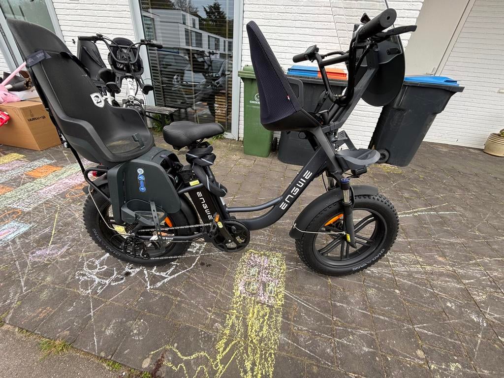 ENGWE L20 Fatbike Zwart – 1 jaar oud, Fietsen en Brommers, Elektrische fietsen, Ophalen, Zo goed als nieuw, Overige merken