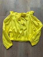 MADE IN ITALY offshoulder top geel mt TU