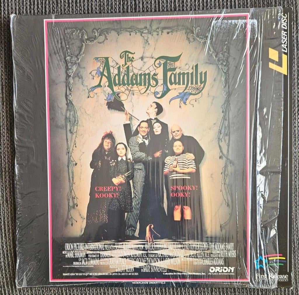 The Addams Family LaserDisc - Nederlands Ondertiteld, Vanaf 6 jaar, Ophalen of Verzenden, Nieuw in verpakking