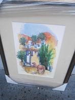TUNESIE, Pr. Nieuwe Aquarel,RENE SMEETS, '72, (P.Scheen ), Antiek en Kunst, Kunst | Schilderijen | Klassiek, Ophalen