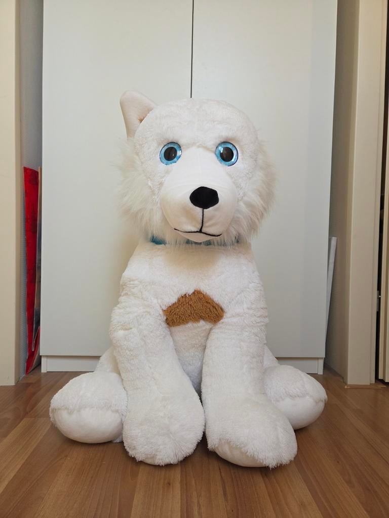 Grote knuffelhond ongeveer 80cm, Ophalen of Verzenden, Overige typen