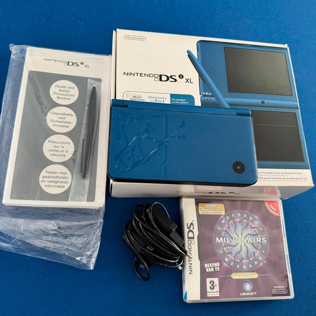Nintendo DSi XL Inclusief doos, handleidingen, stylus + meer, Spelcomputers en Games, Spelcomputers | Nintendo DS, Dsi XL, Met games