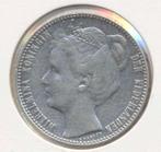 Nederland 1 Gulden 1907 Wilhelmina, 1 gulden, Zilver, Ophalen of Verzenden, Koningin Wilhelmina