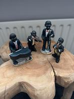 Jazz Band Beeldjes - Set van 4 Muzikanten, Ophalen, Gebruikt, Mens