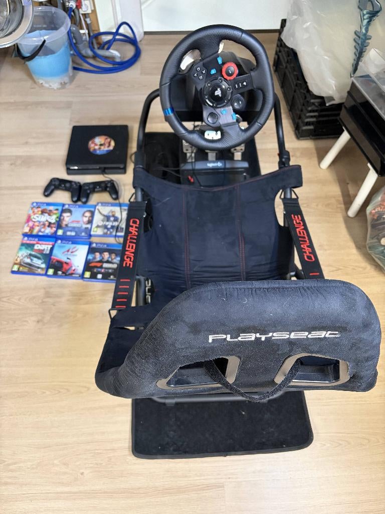 PS4 + Playseat Challenge + Logitech G29 Driving Force, Ophalen, Zo goed als nieuw, Playseat of Racestoel, PlayStation 4