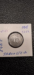 Duits notgeld 10 pfennig 1918 Traunstein ijzer, Ophalen of Verzenden, Duitsland