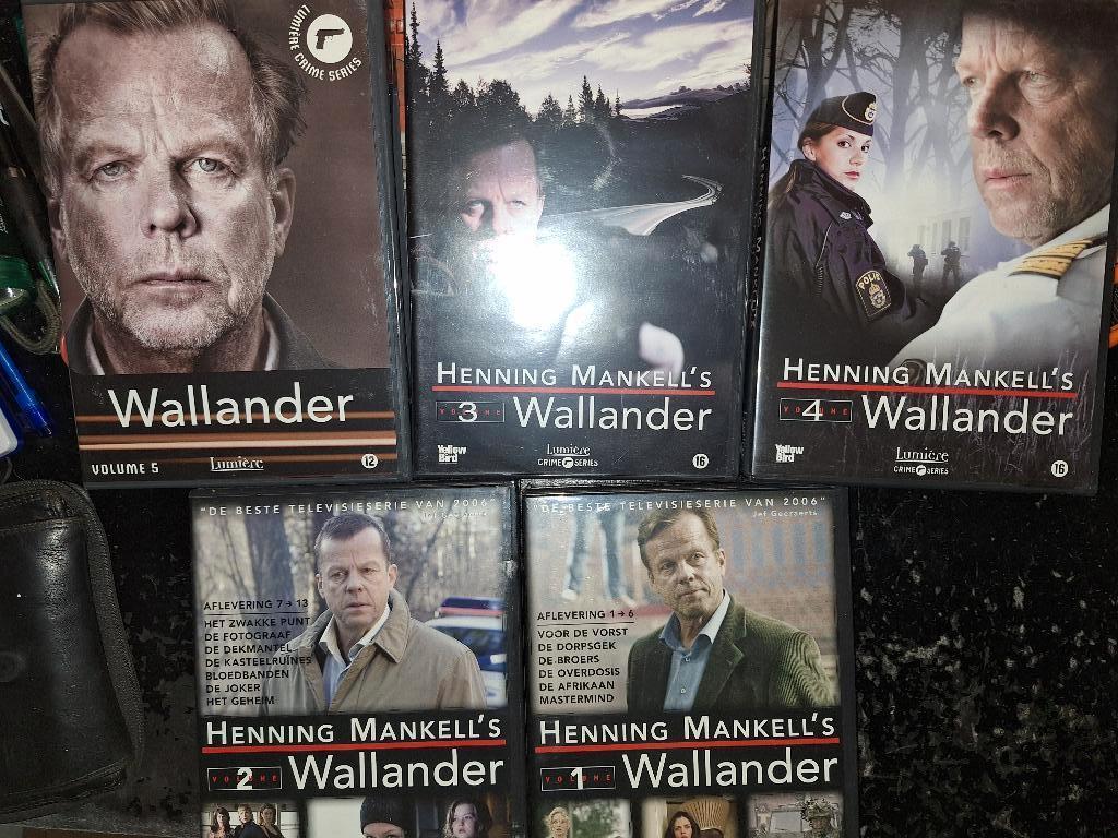 wallander 1 t/m. 5   compleet, Cd's en Dvd's, Dvd's | Tv en Series, Vanaf 9 jaar, Ophalen of Verzenden, Gebruikt, Drama