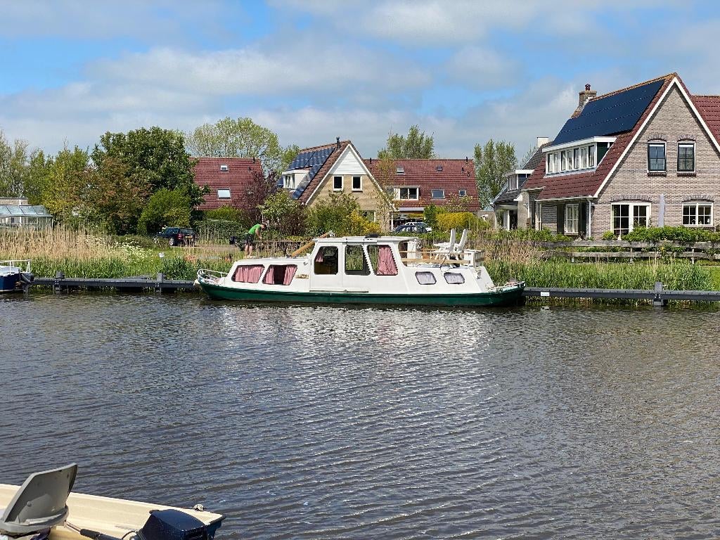 Stalen platbodem kajuitboot 11m | OM636 diesel | opknapper, Ophalen, Gebruikt, Staal, Binnenboordmotor