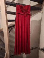 Elegante rode galajurk met bloemdetails, Kleding | Dames, Gelegenheidskleding, Maat 38/40 (M), Galajurk, Ophalen of Verzenden