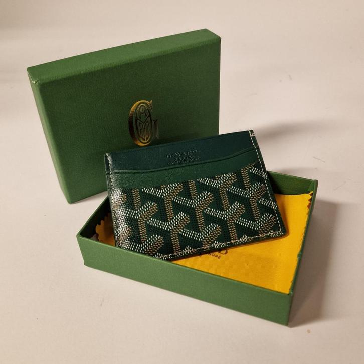 Goyard Card Holder Green | Zeer Nette Staat, Sieraden, Tassen en Uiterlijk, Portemonnees, Gebruikt
