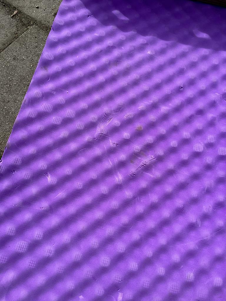 Paarse yogamat, Ophalen of Verzenden, Gebruikt, Yogamat