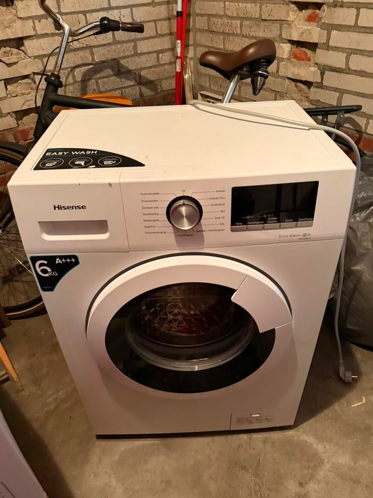 Wasmachine, Ophalen of Verzenden, Zo goed als nieuw, 1200 tot 1600 toeren, 85 tot 90 cm