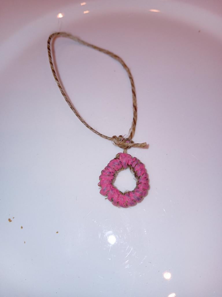 Leuke handgemaakte donut sleutelhanger, Overige materialen, Verstelbaar, Nieuw, Ophalen of Verzenden