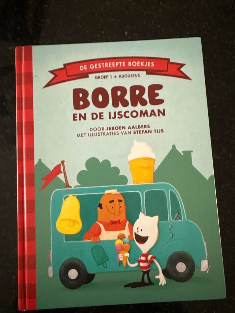 Borre en de IJscoman - De Gestreepte Boekjes, Boeken, Kinderboeken | Jeugd | onder 10 jaar, Zo goed als nieuw, Fictie algemeen