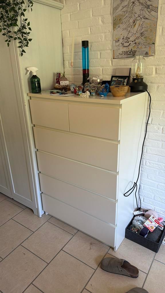 Ladekast ikea MALM, Ophalen, Gebruikt, 50 tot 100 cm, 3 of 4 laden