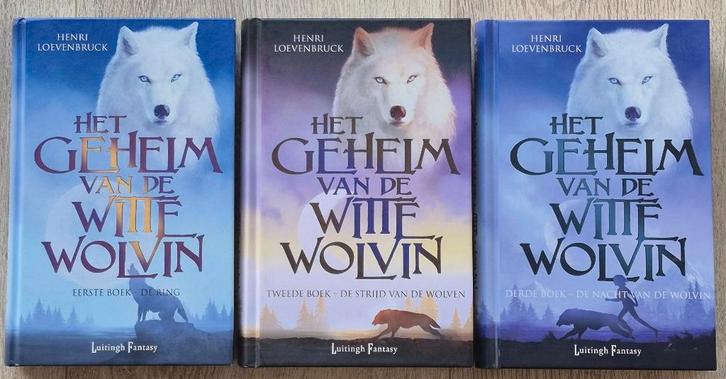 Henri Loevenbruck - Het geheim van de witte wolvin 1, 2 & 3, Boeken, Fantasy, Zo goed als nieuw, Ophalen