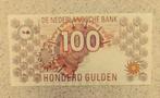 Bankbiljet 100 gulden 1992 Steenuil, cat. PL105.b / 124-2a, Postzegels en Munten, Bankbiljetten | Nederland, Verzenden, 100 gulden
