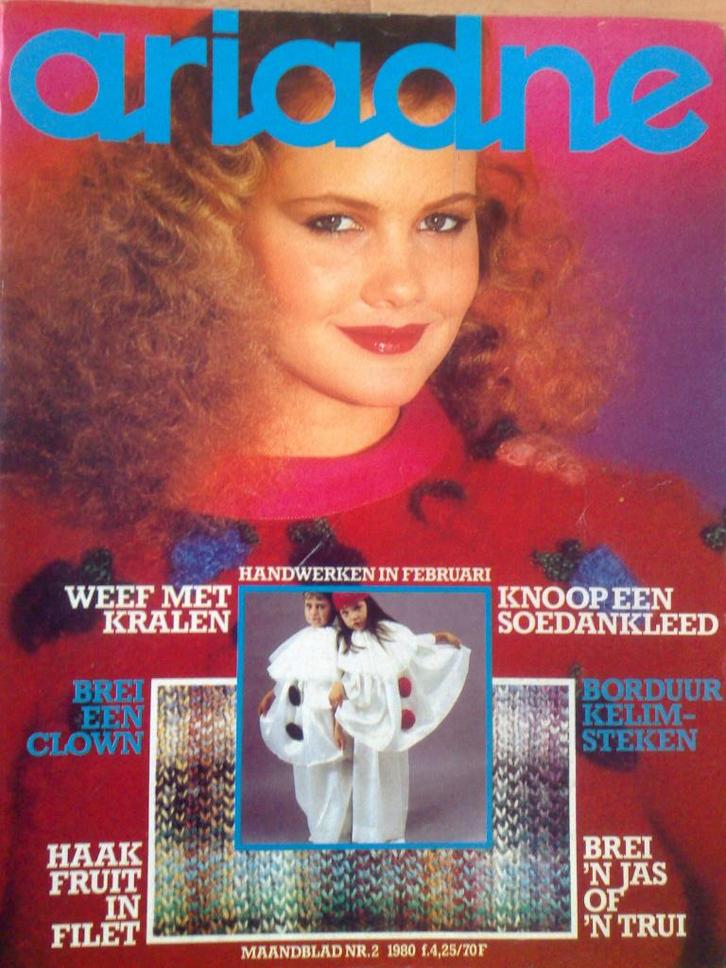 24 x Ariadne uit jaargang 1980 en 1981 en 1982 en 1984, Hobby en Vrije tijd, Breien en Haken, Zo goed als nieuw, Breien of Haken