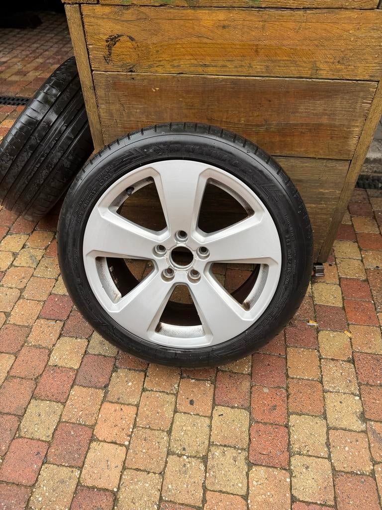 Originele Audi A3 zomerbanden met velgen, Auto-onderdelen, Banden en Velgen, Gebruikt, Banden en Velgen, 17 inch, Ophalen of Verzenden